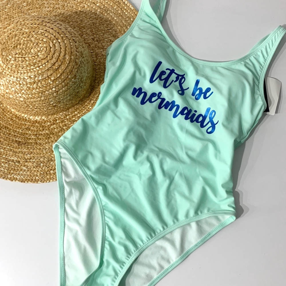 NWT Ninety-Nine Degrees Graphic Print Bathing-suit
